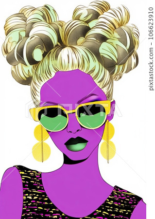 Female illustration, Generative AI AI image Female illustration, Generative AI AI image 106623910