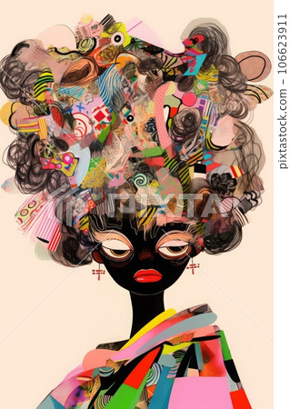 女性插畫，生成AI AI圖像 106623911