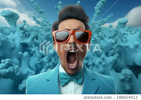 Surprised person, Generative AI AI image Surprised person, Generative AI AI image 106624012