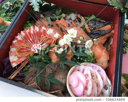 My wife's homemade home cooking, New Year's dishes, New Year's dishes, New Year's, family gatherings, homecoming, Japanese traditions, happy families 106624869