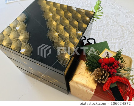 My wife's homemade home cooking, New Year's dishes, New Year's dishes, New Year's, family gatherings, homecoming, Japanese traditions, happy families 106624872