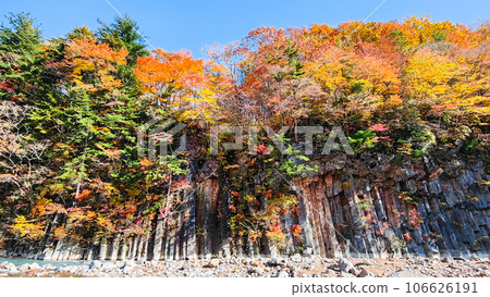 Autumn leaves in Hachimantai/Matsukawa Valley (Matsukawa basalt) Autumn leaves in Hachimantai/Matsukawa Valley (Matsukawa basalt) 106626191