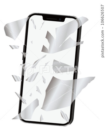 Broken smartphone Broken smartphone 106626507