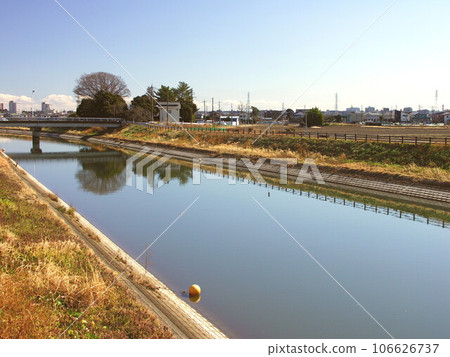 坂川排水渠冬季景觀 坂川排水渠冬季景觀 106626737