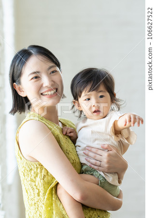 Mother holding a baby 106627522