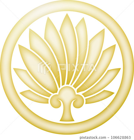 Family crest Nagatoro palm [gold] 106628863