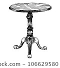 復古風格桌筆繪圖/手繪插圖 106629580