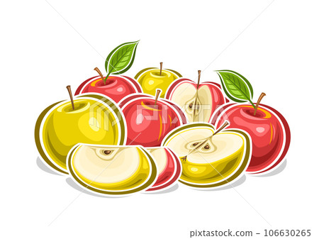 Vector logo for Colorful Apples Vector logo for Colorful Apples 106630265