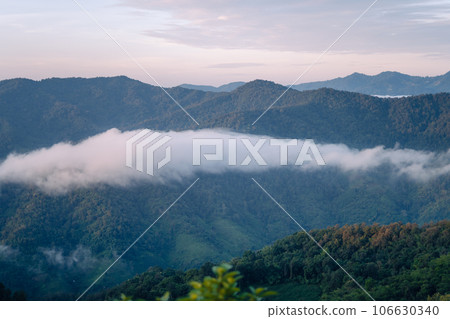 Mountain view from hill country village 106630340