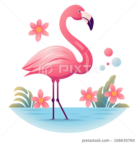 Flamingo with sunglasses on on Craiyon