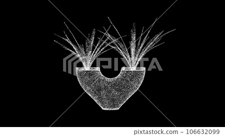 3D Japanese decorative flower on black bg. Spring floral concept. Japanese style home decor. For title, text, presentation. Business advertising backdrop. 3d animation. 3D Japanese decorative flower on black bg. Spring floral concept. Japanese style home decor. For title, text, presentation. Business advertising backdrop. 3d animation. 106632099
