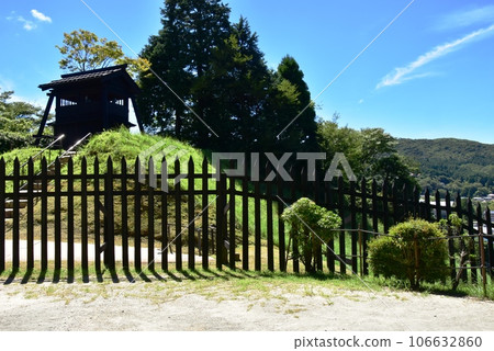 Hakone Town, Hakone Checkpoint Distance Guard Station and blue sky 106632860