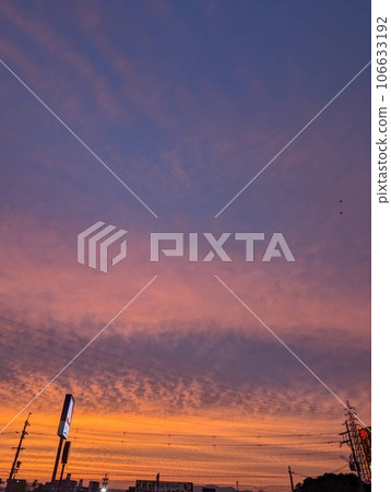 sunset sky and clouds 106633192