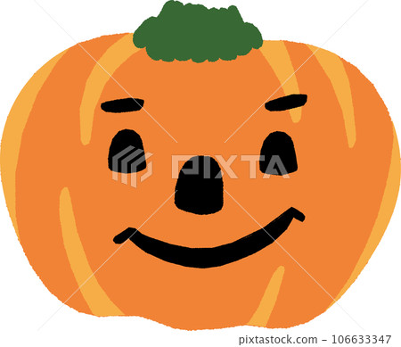 Vector illustration of fashionable and cute Halloween pumpkin jack-o-lantern family boy 106633347