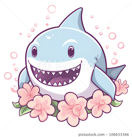 cartoon, illustration, shark, animal, ocean, sea, fish, cute, character, underwater, marine, water, design, wild, wildlife, funny, isolated, graphic, mascot, happy, nature, blue, predator, background, 106633366