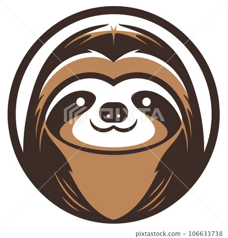 animal, illustration, cartoon, sloth, character, cute, tropical, lazy, funny, baby, jungle, slow, zoo, happy, nature, wild, mammal, wildlife, tree, graphic, design, fun, forest, smile, isolated, set,  106633738