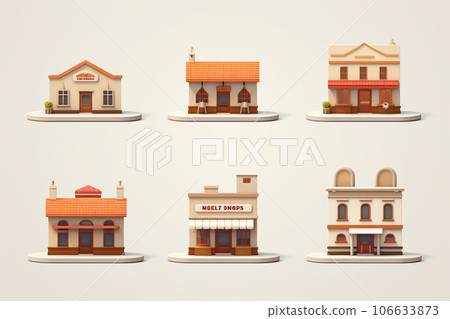 美味的西餐廳(3D象形圖) 美味的西餐廳(3D象形圖) 106633873