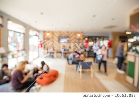 Abstract blurred cafe restaurant with people sitting in cafe Abstract blurred cafe restaurant with people sitting in cafe 106633882