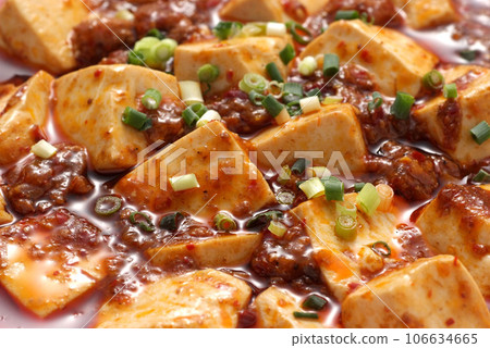 美味的麻婆豆腐，麻婆豆腐的特寫，辛辣可口的麻婆豆腐，美味的中餐 106634665