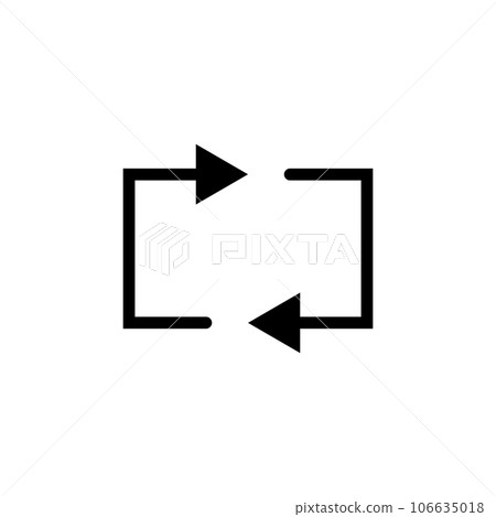 loop icon vector 106635018