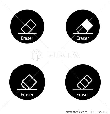 eraser icon vector 106635032