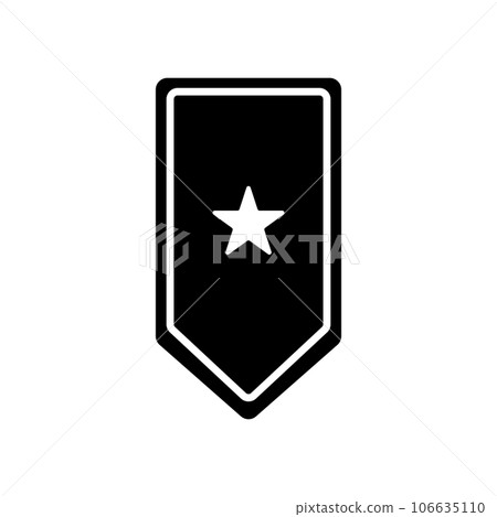military rank icon vector 106635110
