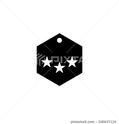 military rank icon vector 106635128