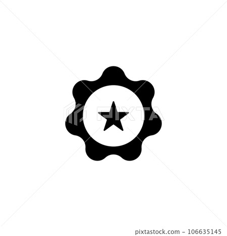 military rank icon vector 106635145