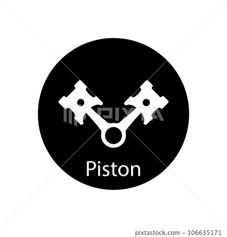 piston icon vector 106635171