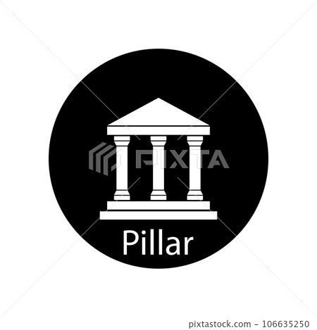 pillar icon vector 106635250