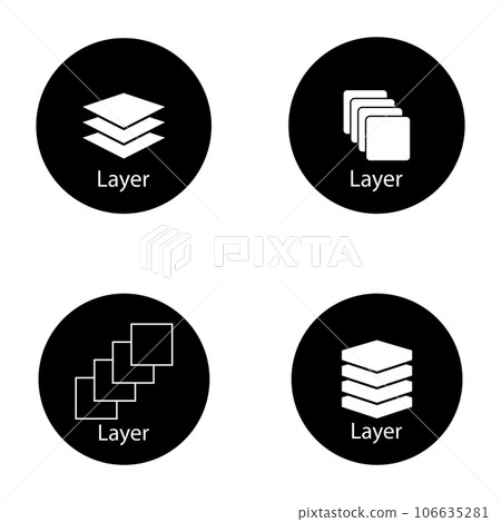layer icon vector 106635281