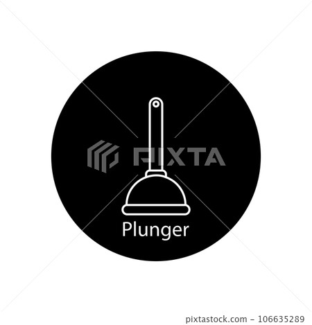 plunger icon vector plunger icon vector 106635289