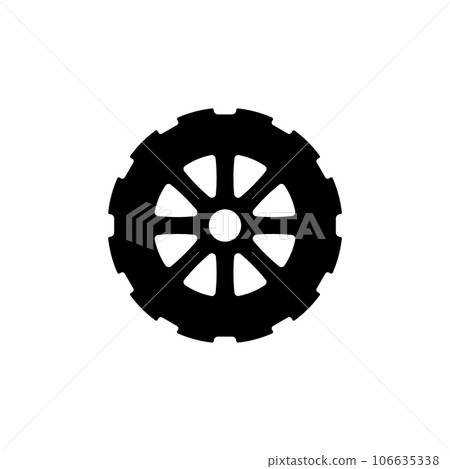 wheel icon vector wheel icon vector 106635338