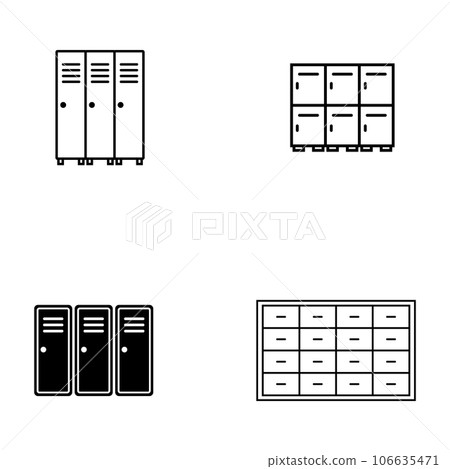 locker icon vector locker icon vector 106635471