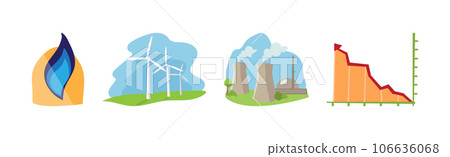 Natural Land Resources and Environment Sustainable Energy Vector Set Natural Land Resources and Environment Sustainable Energy Vector Set 106636068