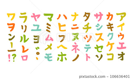 Katakana Katakana 106636401