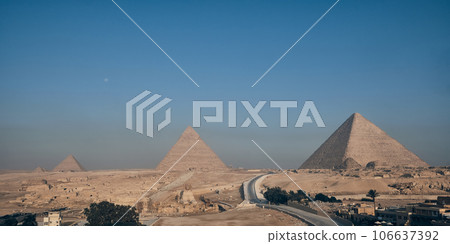 Giza pyramid complex 106637392