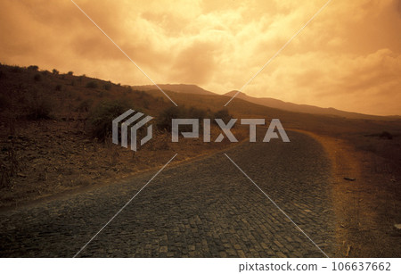 AFRICA CAPE VERDE SANTO ANTAO STONE ROAD AFRICA CAPE VERDE SANTO ANTAO STONE ROAD 106637662