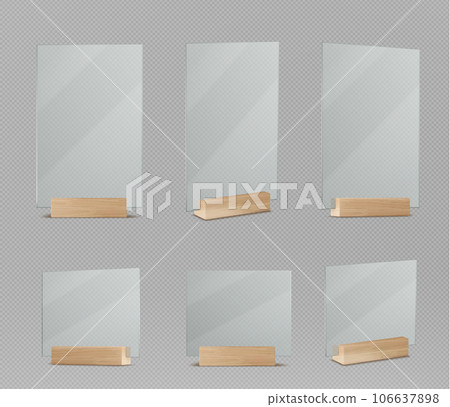 Glass display holder table stand mockup vector Glass display holder table stand mockup vector 106637898