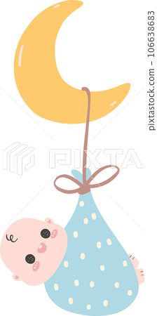 baby shower newborn with cresent baby shower newborn with cresent 106638683
