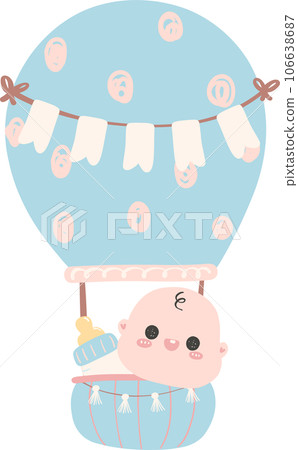 baby shower newborn in hot air balloon baby shower newborn in hot air balloon 106638687