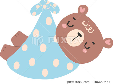 Cute baby shower bear boy cartoon animal nursery illustration hand drawn Cute baby shower bear boy cartoon animal nursery illustration hand drawn 106639355