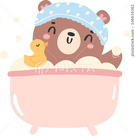 Cute baby shower bear boy cartoon animal nursery illustration hand drawn Cute baby shower bear boy cartoon animal nursery illustration hand drawn 106639362
