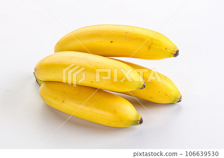 Ripe sweet tasty mini banana 106639530