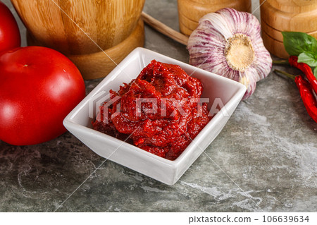Natural organic red tomato paste Natural organic red tomato paste 106639634