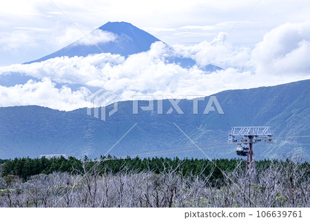 從大涌谷看到夏天的富士山 從大涌谷看到夏天的富士山 106639761