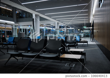 Airport departure lounge 106640413