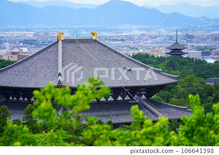 Ancient capital Nara, Japanese-style scenery, Todaiji and Kofukuji Ancient capital Nara, Japanese-style scenery, Todaiji and Kofukuji 106641398