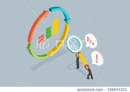 3D Isometric Flat Vector Conceptual Illustration of Business Cycle For Marketing 3D Isometric Flat Vector Conceptual Illustration of Business Cycle For Marketing 106643352