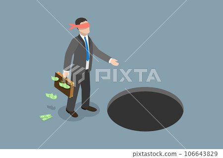 3D Isometric Flat Vector Conceptual Illustration of Money Trap 3D Isometric Flat Vector Conceptual Illustration of Money Trap 106643829